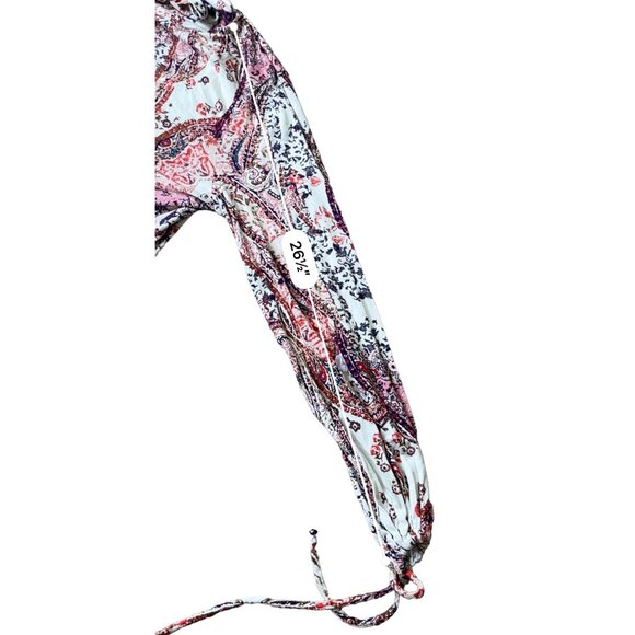 Free People Dress Womens Large NWT  Ivory Damask Long Sleeve Turtleneck Gypsy - Picture 13 of 13